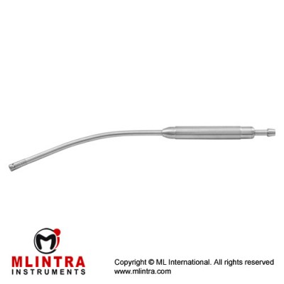 Cooley Suction Tube With Perforated Screw Tip Stainless Steel, 31 cm - 12 1/4" Diameter 7.0 mm Ø
